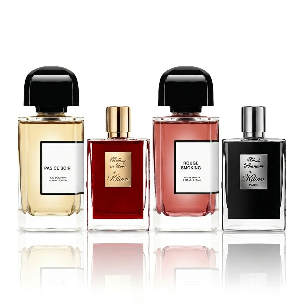 Set de 4 parfumuri | Pas Ce Soir, Rolling in Love, Rouge Smoking e Black Phantom