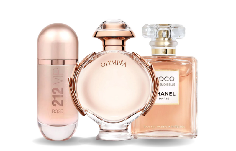 Set de 3 parfumuri | Carolina Herrera 212 VIP ROSÉ, Paco Rabanne OLYMPÉA e Chanel COCO MADEMOISELLE 100 ml